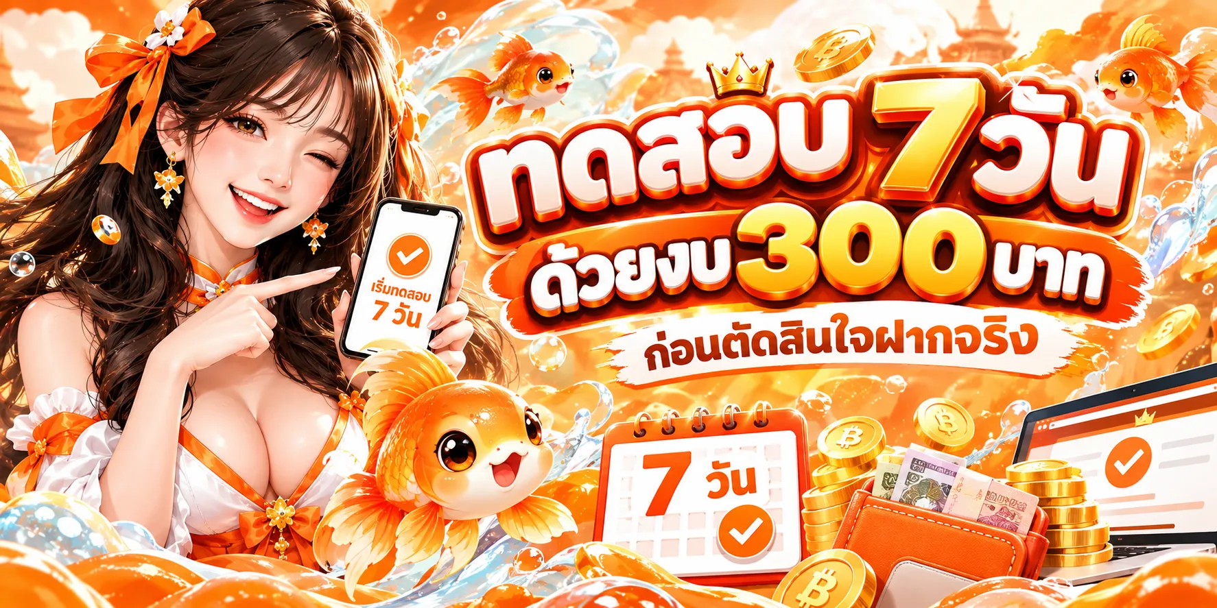 แผนทดสอบ 7 วันด้วยงบ 300 บาท ก่อนฝากเงินกับเว็บหวย
